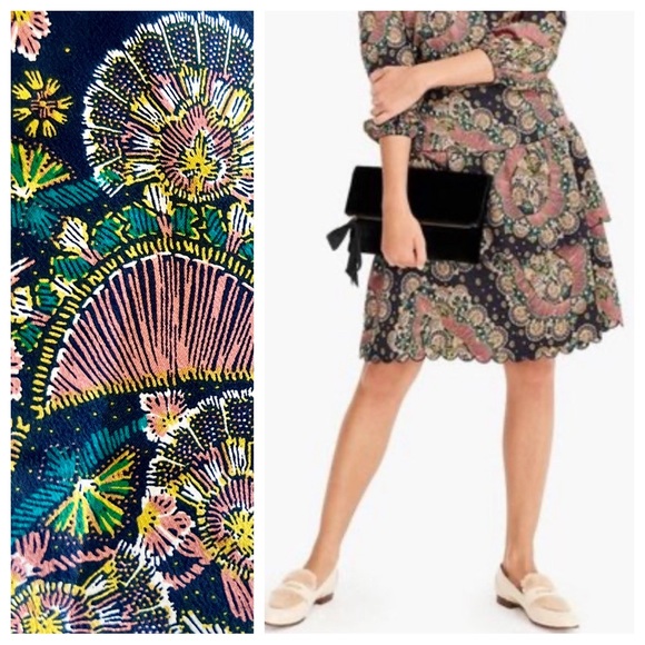J. Crew Dresses & Skirts - Point Sur (J.Crew) Tiered Scalloped Hem Skirt